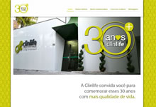 Clinlife - 30 Anos | Hotsite Comemorativo | 2012